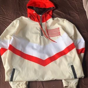 Laced up windbreaker